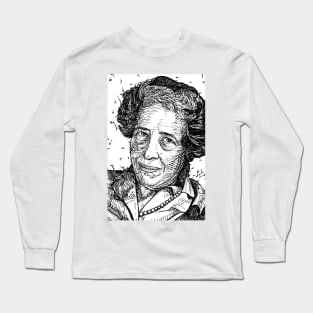 HANNAH ARENDT ink portrait .2 Long Sleeve T-Shirt